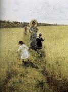 Ilia Efimovich Repin In the field of small road oil